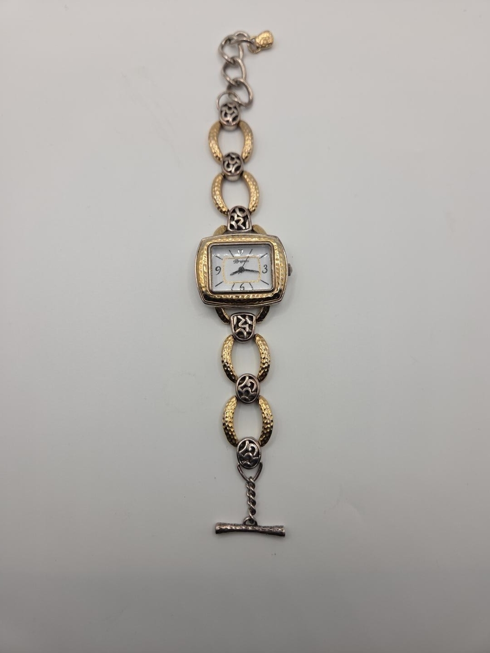 Vintage Brighton Two-Tone Gold and Silver Link Bracelet Watch